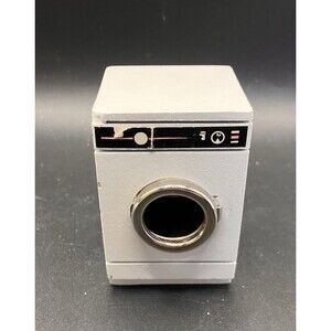 Dollhouse Furniture Washing Machine Miniature Wood Laundry Room